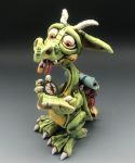 Dragon Sculpture, ceramic Backpacking Willy (4)