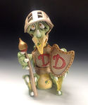 Dudley Dragon Knight - Ceramic Sculpture