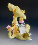 Puff Pastry Dragon - Ceramic sculpture (4)