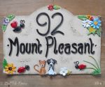 House sign ceramic - Bridge top 10 x 7 Mount Pleasant