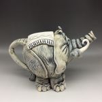 Elephant Tea Pot Ceramic, Ermentrude (10)