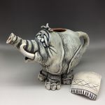 Elephant Tea Pot Ceramic, Ermentrude (6)
