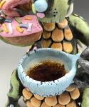 Dragon Sculpture Ceramic, Duncan Donuts