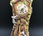 Moon Base Mouse Clock, Ceramic Mantel Clock