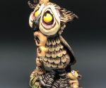 Owl Sculpture, ceramic Brian (7)