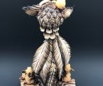 Owl Sculpture, ceramic Brian