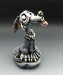 Wolf sculpture, ceramic Harry the Howler (9)