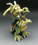 Dragon Sculpture, ceramic Backpacking Willy (3)